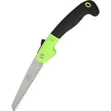 Ножовка по дереву Deli EDL580618, 180 мм, складная, зеленый, черный