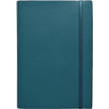 Ежедневник недатированный InFolio "Clear", A5, 192 страницы, линованный, бирюзовый