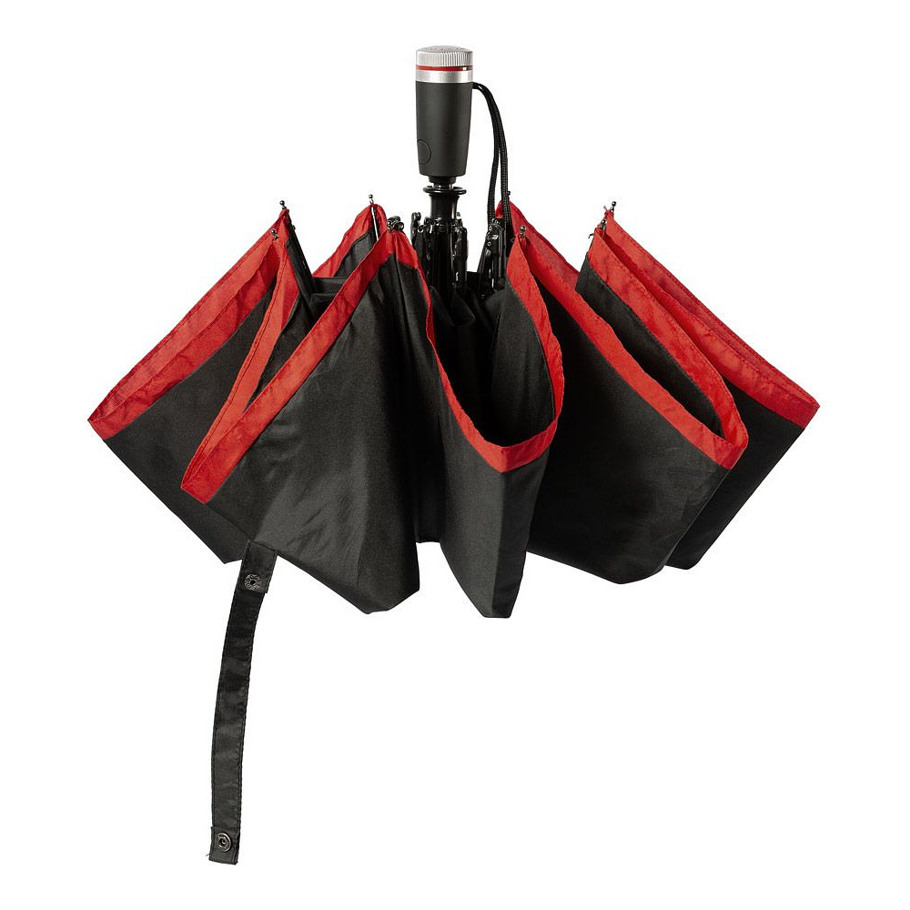 Зонт складной "Gear red", 104 см, черный, красный - 3