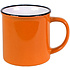Кружка "Camp", керамика, 280 мл, белый, оранжевый