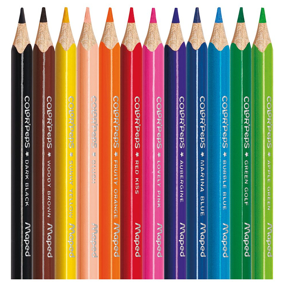 Цветные карандаши Maped "Color Peps" мини, 12 цветов 023975 купить в ...