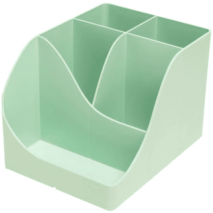 Подставка для ручек "Autentik", пластик, 5 делений, шалфейно-зеленый - 5