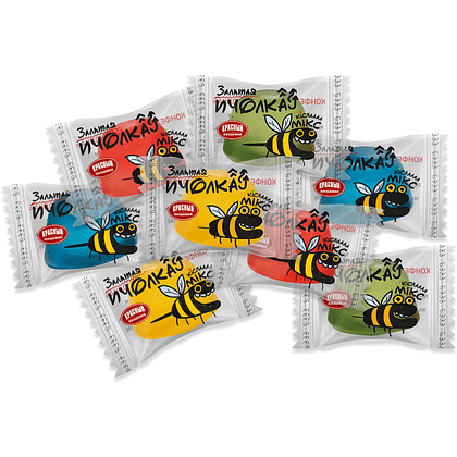 Конфеты "Залатая пчолка. Кiслы смак", 150 г - 3