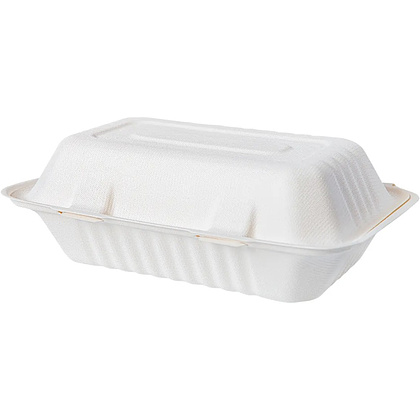Ланч-бокс 230x158x79 мм, 1 секция, сахарный тростник, 100шт/упак