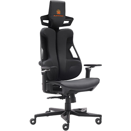 Кресло игровое EVERPROF "Serval X", экокожа, алюминий, черный