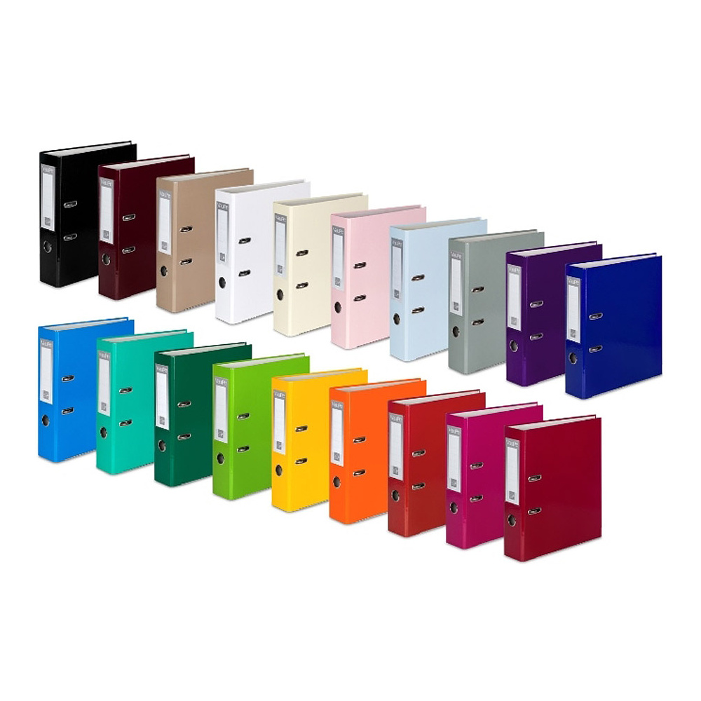 Папка-регистратор "VauPe", А4, 75 мм, ламинированный картон, пудровый - 2