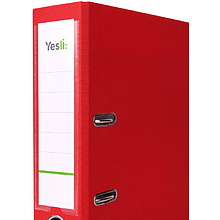 Папка-регистратор "Yesli:", А4, 75 мм, ПВХ Эко, красный