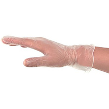 Перчатки виниловые Zaubex, одноразовые, р-р S, 100 шт/уп, прозрачный