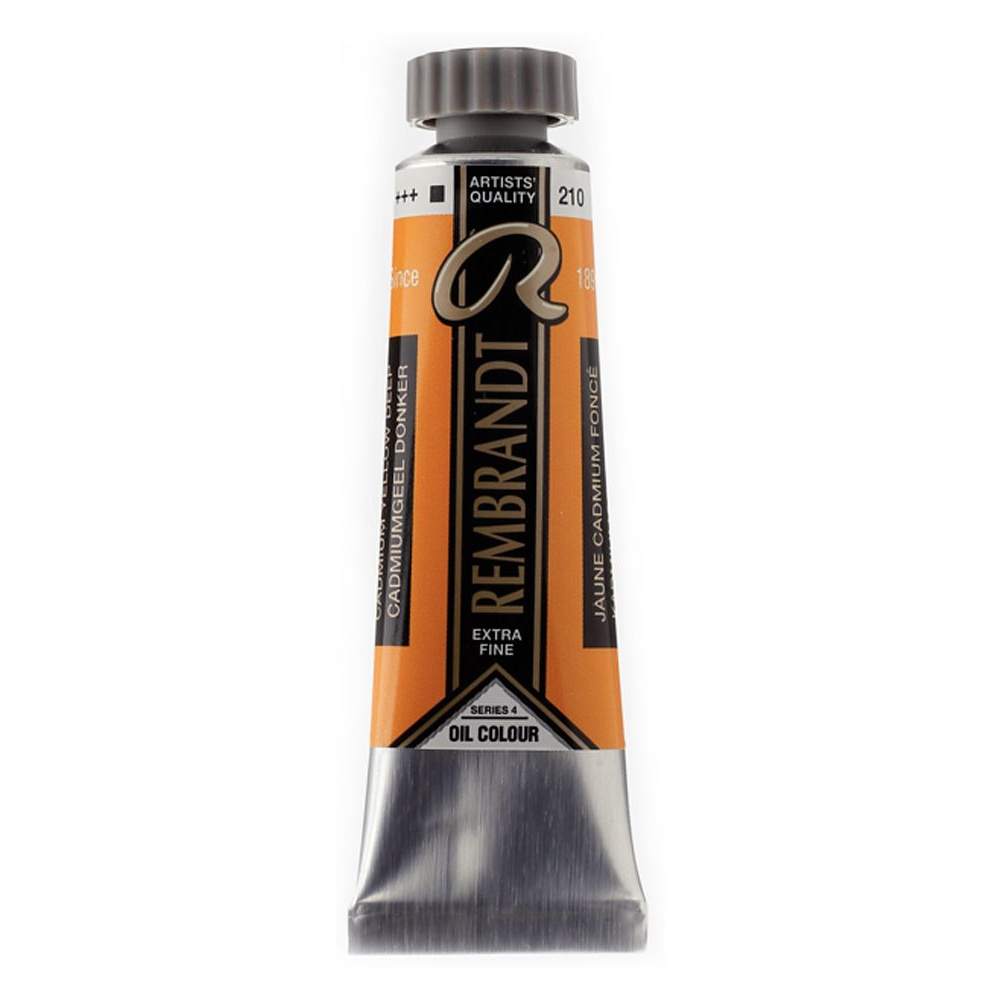 Краски масляные "Rembrandt", 210 кадмий желтый темный, 15 мл, туба