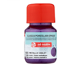Краски декоративные "GLASS&PORCELAIN OPAQUE", 30 мл, 8203 фиолетовый металлик