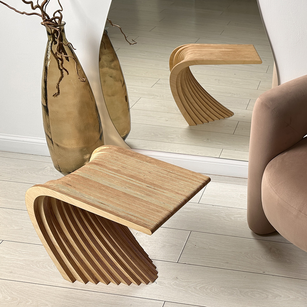 Журнальный столик Karlinwood GAP S 570х324x450 мм, фанера натуральная - 6