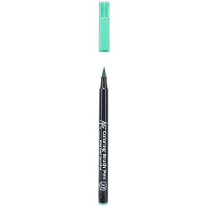 Маркер акварельный "Koi Color Brush", сине-зеленый - 3
