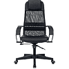 Компьютерное кресло "Бюрократ CH-NOVA LUX", сетка, экокожа, пластик, черный - 2