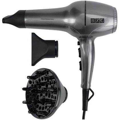 Фен настенный BXG-2000A1, ABS-пластик, хром - 7