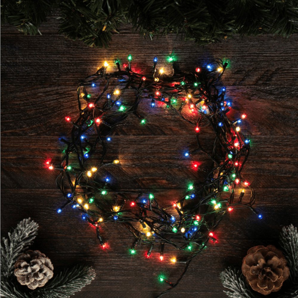 Гирлянда электрическая LED "Нить", 7 м, мультиколор - 5