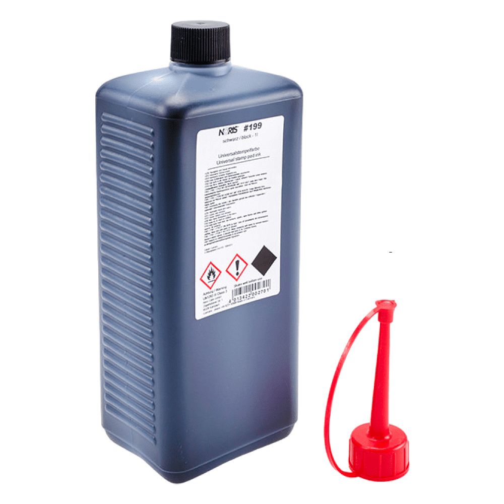 Краска штемпельная универсальная "Noris 199", 1 л, черный