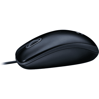 Мышь Logitech "M100", проводная, 1000  dpi, 3 кнопки, серый - 4