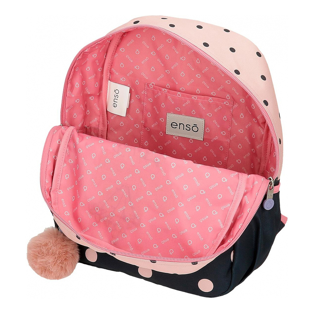 Рюкзак школьный Enso "Friends together", L, розовый, темно-синий - 6