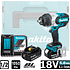 Аккумуляторный гайковерт MAKITA DTW1002RTJ, 18 В, 1050 Нм, 1/2", 5.0Ачx2, MakPac 3