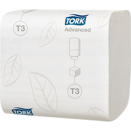 Бумага туалетная листовая Т3 "Tork Advanced", 2 слоя