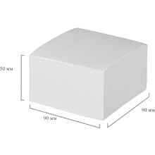 Бумага для заметок "Attache Economy", 90x90x50 мм, белый