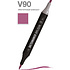 Маркер перманентный двусторонний "Sketchmarker Brush", V90 фиолетовый минерал