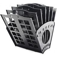 Модуль веерный, Вертикальный, черный