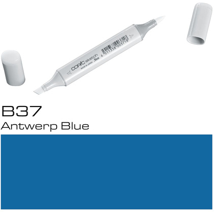 Маркер перманентный "Copic Sketch", B-37 синий антверпен