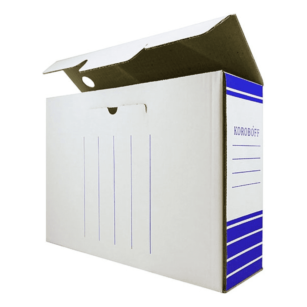Коробка архивная "Koroboff", 150x322x240 мм, синий - 2