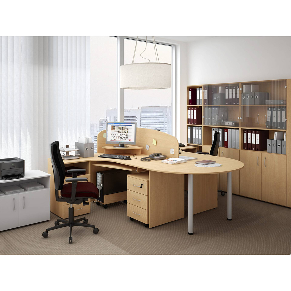 Коллекция Столица стеллаж С-213, 800х337х1147 мм, дуб сонома - 6