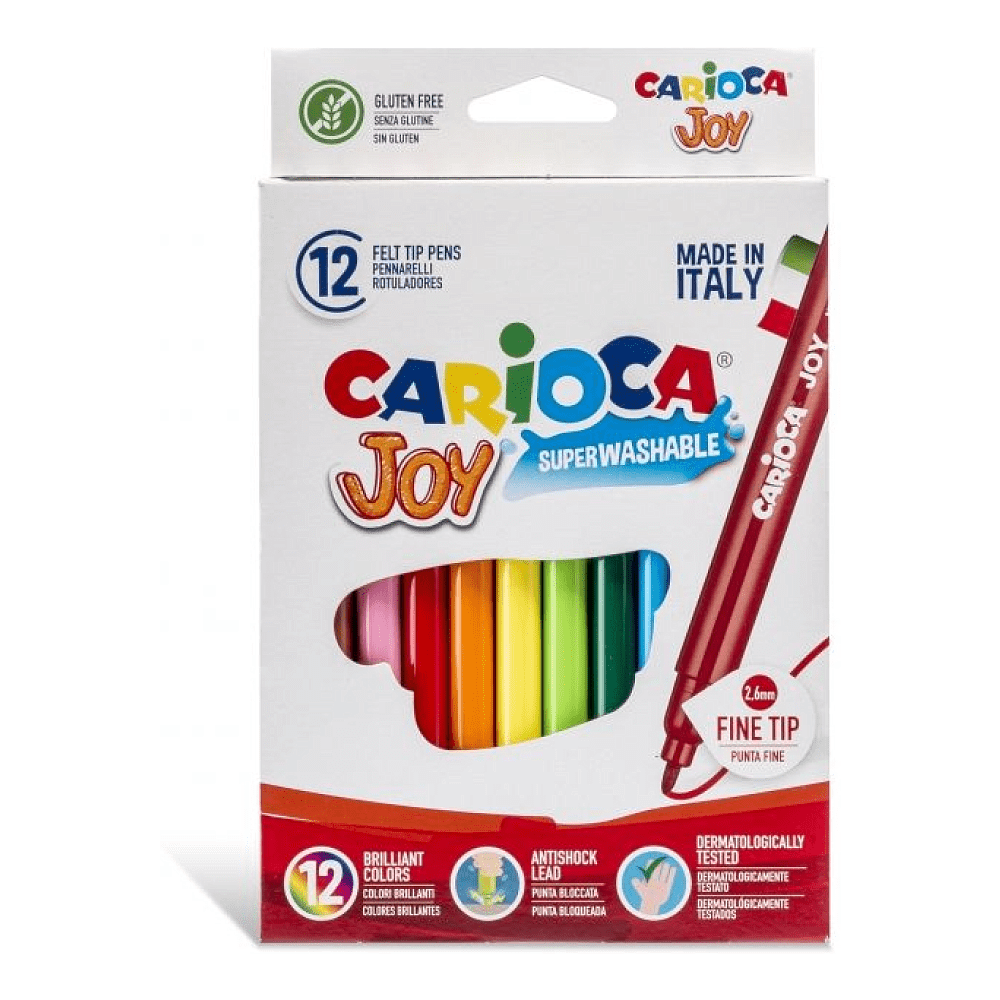 Фломастеры "Carioca Joy", 12 шт