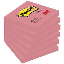 Бумага для заметок "Post-it Notes", 76x76 мм, 6x100 листов, розовый неон