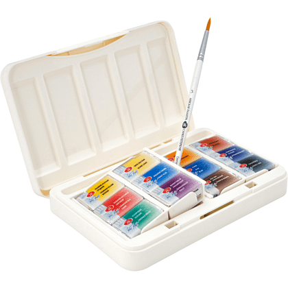 Краски акварельные "Белые ночи городской пейзаж", 12 цветов, кюветы - 3