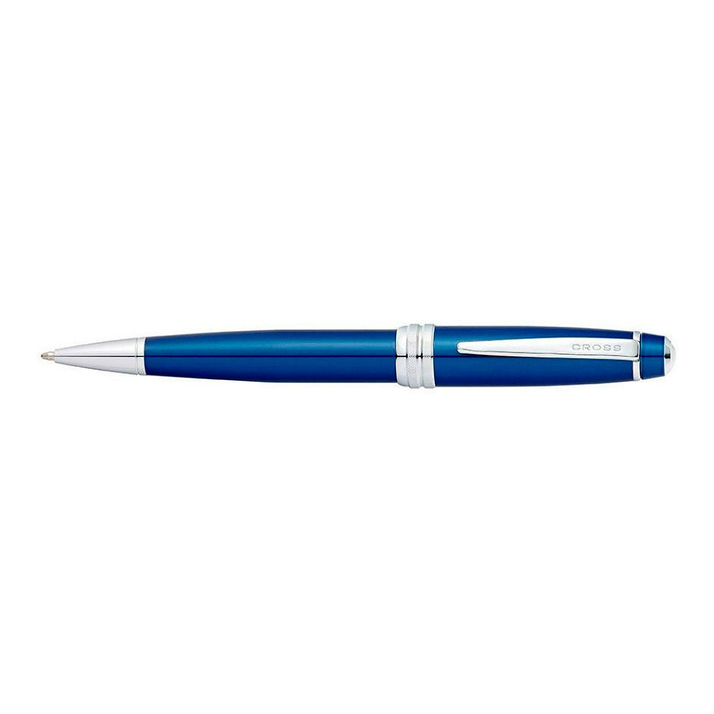 Ручка шариковая автоматическая "Cross Bailey Blue Lacquer", 0.7 мм, синий, серебристый, стерж. черный - 3