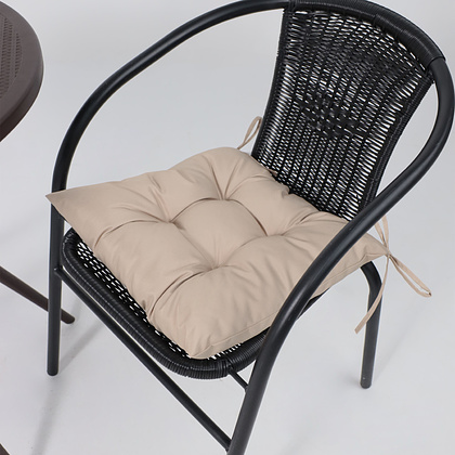 Кресло садовое AksHome RVERONA, PP, черный, сталь-черная - 4