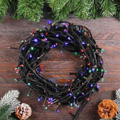 Гирлянда электрическая LED "Нить", 22 м, мультиколор - 4