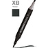 Маркер перманентный двусторонний "Sketchmarker Brush", XB черный