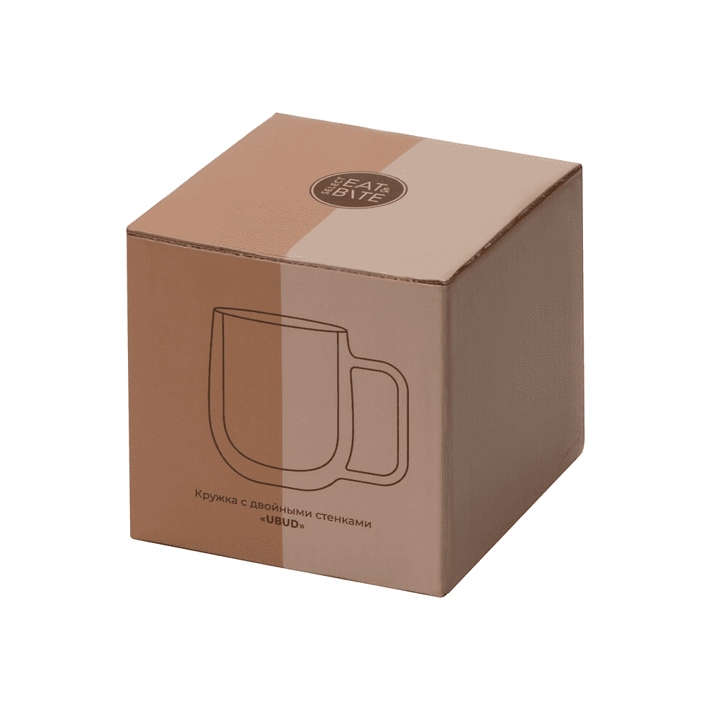 Кружка стеклянная "Ubud", 250 мл, синий, прозрачный - 4