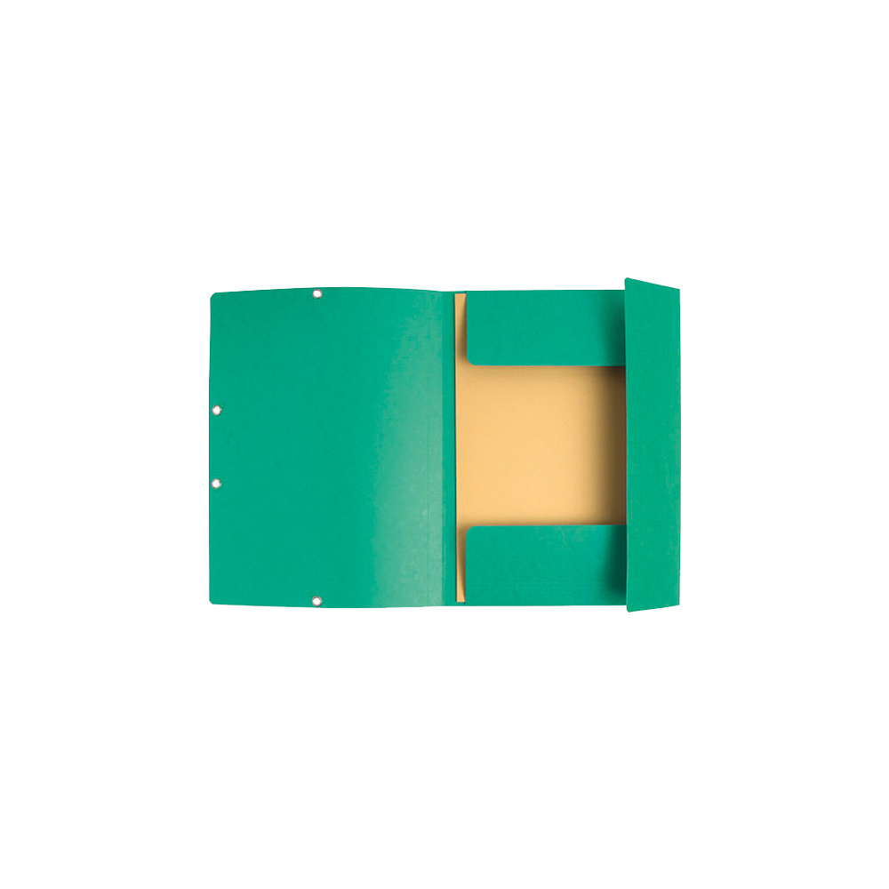 Папка на резинках "Manila", A4, 15 мм, картон, зеленый - 2