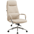 Кресло д/руководителя EVERPROF Vesta экокожа, бежевый, крестов. хром