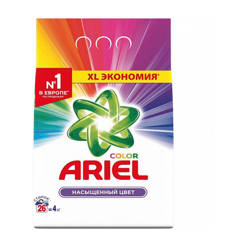 Порошок стиральный "Ariel Color", 4 кг, автомат