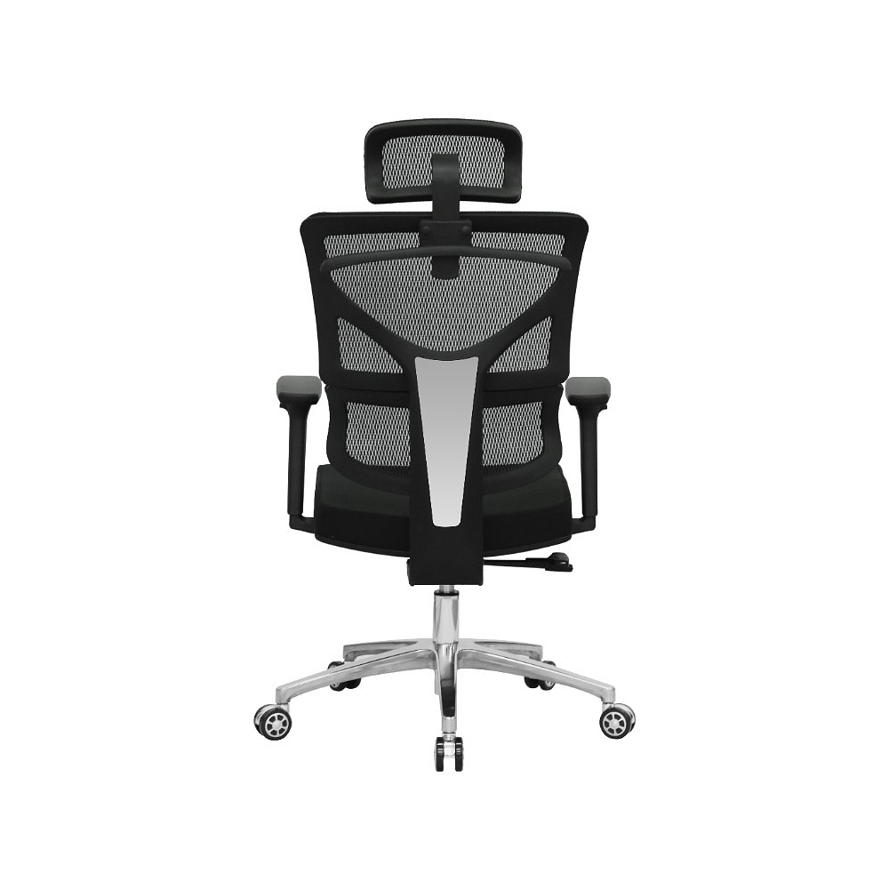 Кресло для руководителя EVOLUTION "ERGO Fabric", ткань, сетка, металл, черный - 5