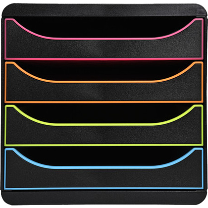 Блок из 4 лотков закрытый "BlackOffice Big Box Plus", 347x278x267 мм - 3