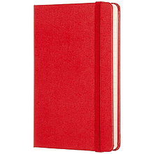 Блокнот "Classic Pocket", А6, 90x140 мм, 96 л, красный