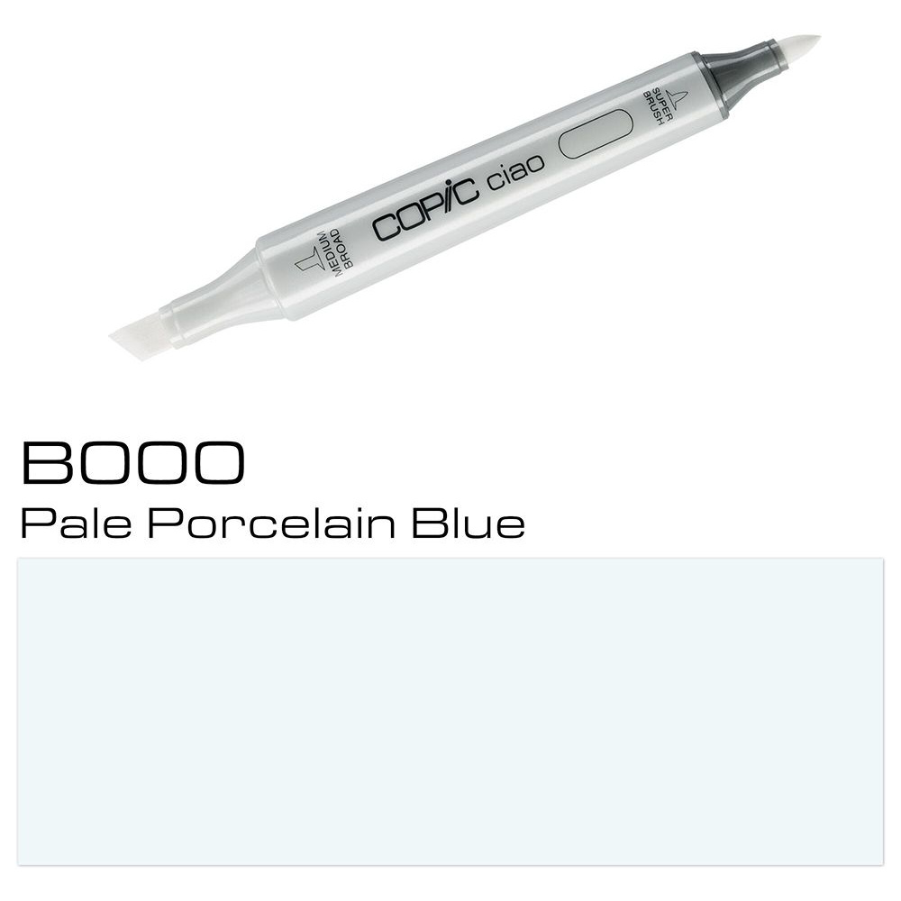 Маркер перманентный "Copic ciao", B-000 бледно-фарфоровый синий