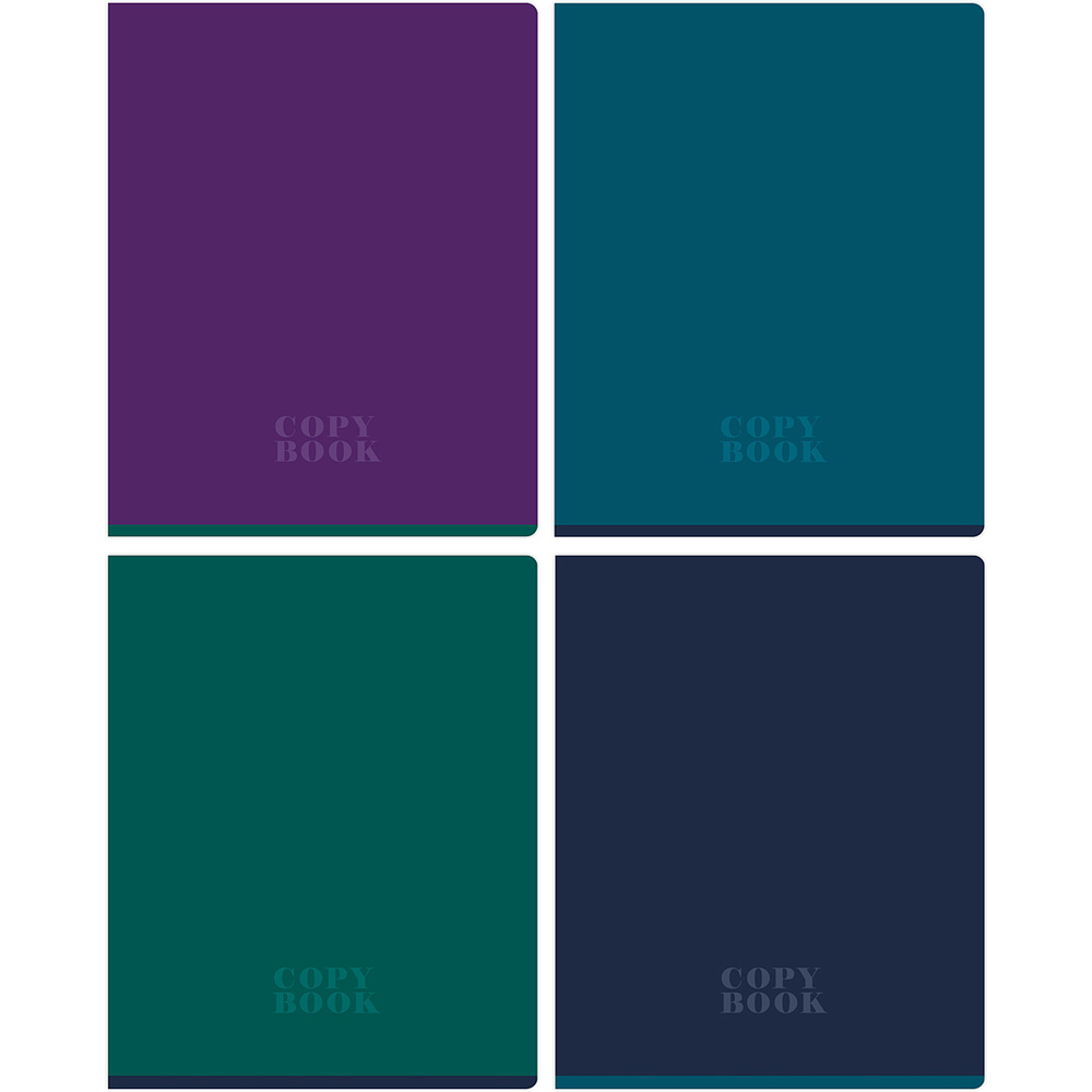 Тетрадь "Monocolor. Dark", А5, 48 листов, клетка, ассорти