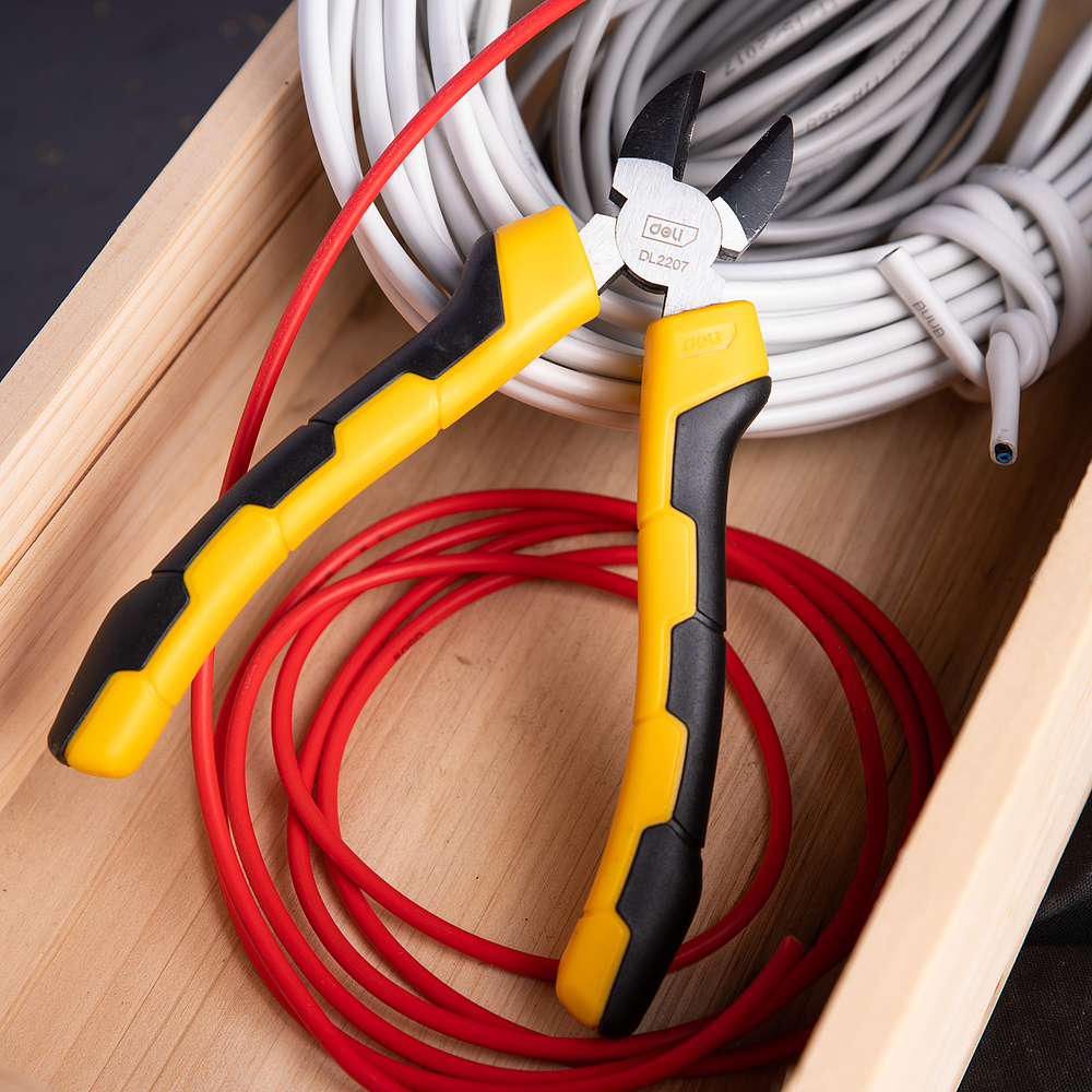 Бокорезы Deli "EDL2207", 180 мм, желтый, черный - 6