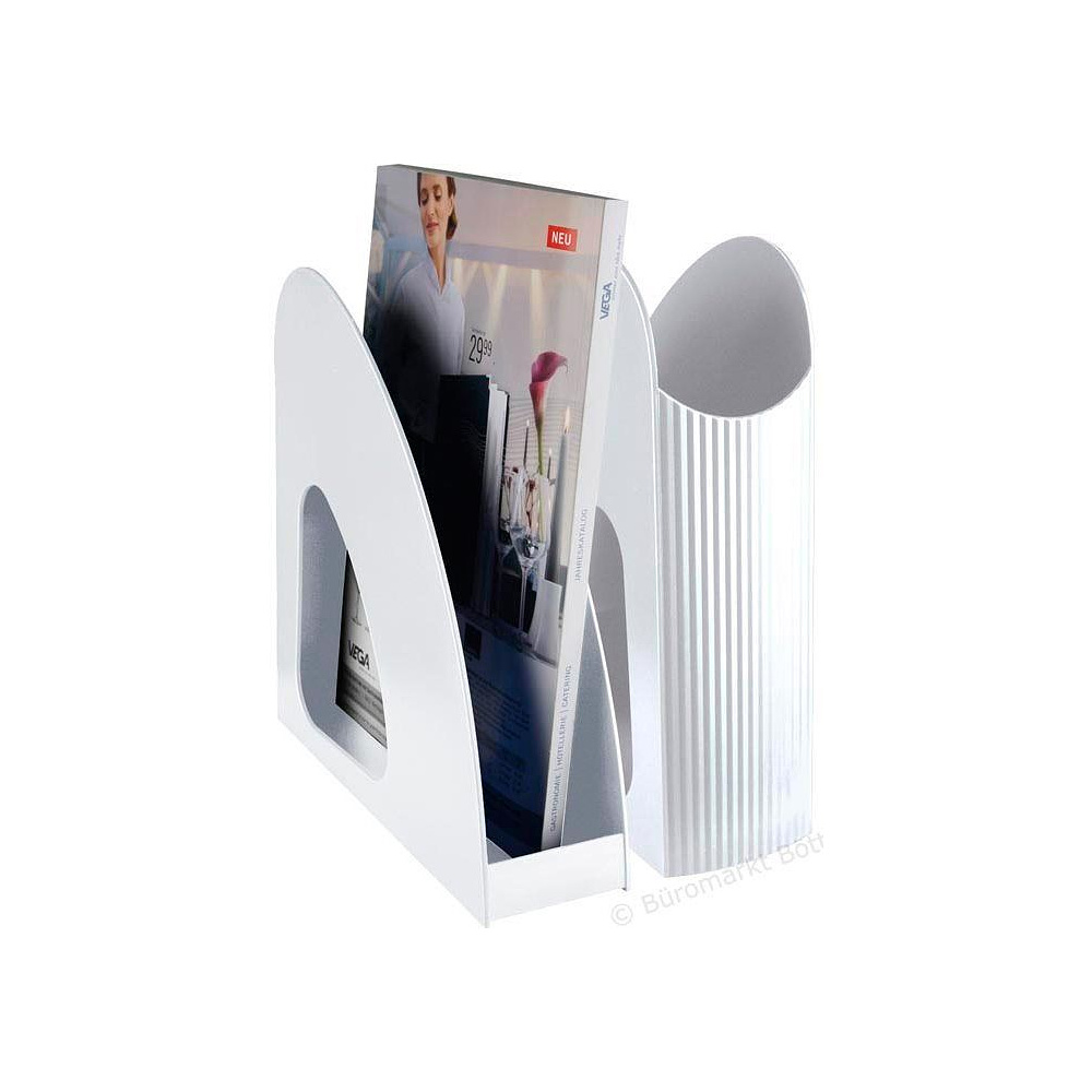 Модуль для бумаги вертикальный "Twin",  белый - 3