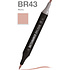 Маркер перманентный двусторонний "Sketchmarker Brush", BR43 ясень