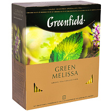 Чай "Greenfield" Green Melissa, 100 пакетиковx2 г, зеленый